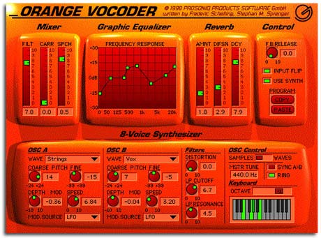 Prosoniq Orange Vocoder Image