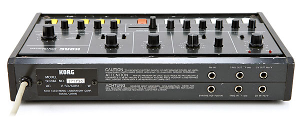 Korg X-911 Rear Image