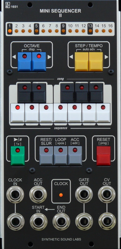 Synthetic Sound Labs Releases New 1651 Mini Sequencer II Module