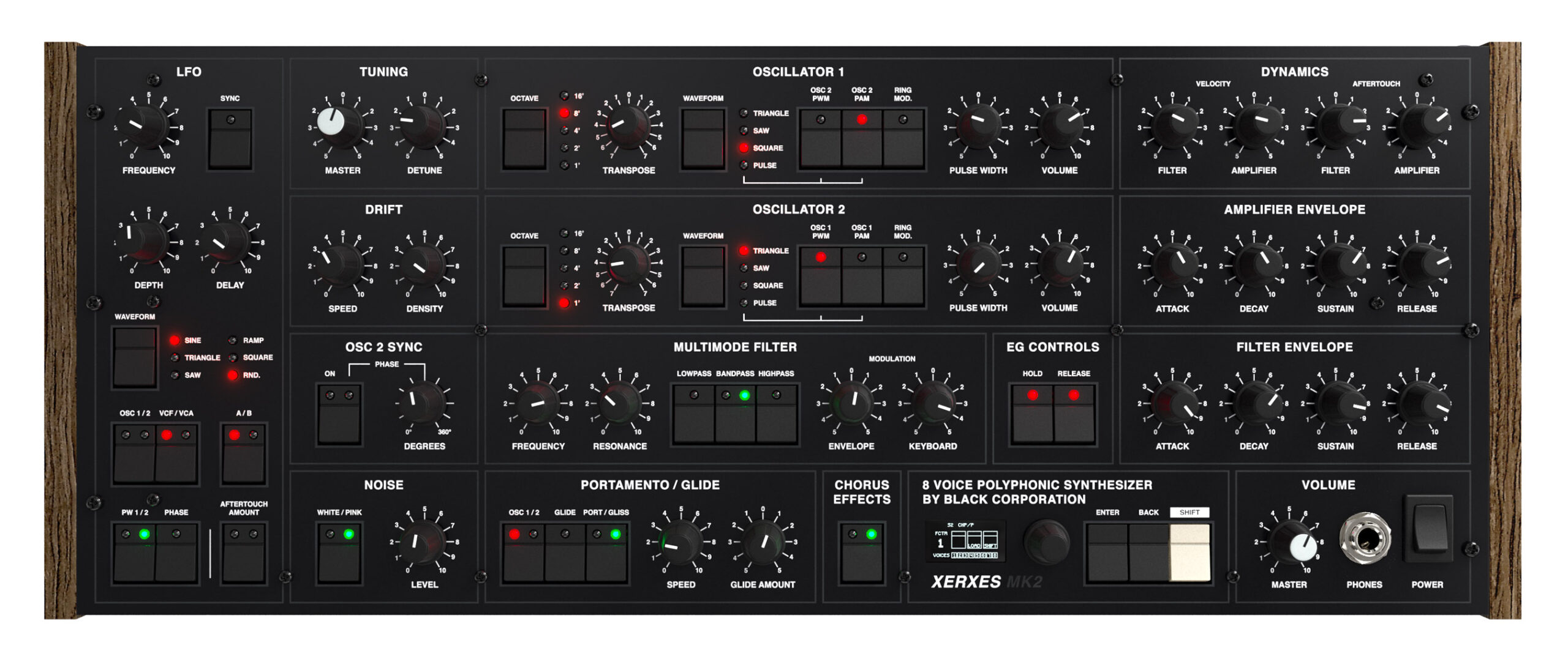Black Corporation XERXES 8-Voice Analog Synth Now Available For Pre-Orders 