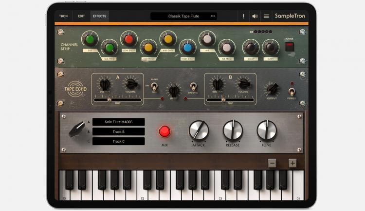 SampleTron 2 For iPad by IK Multimedia Now Available