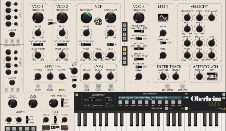 OB-E V2 is The First Soft Synth To Be Personally Endorsed By Tom Oberheim