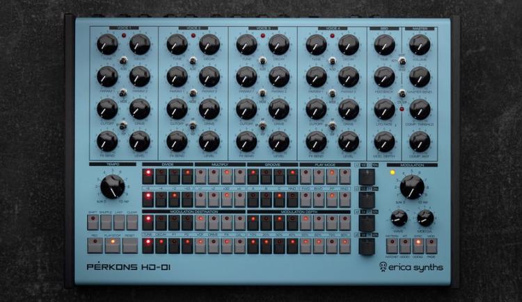 Erica Synths PĒRKONS HD-01 DRUM Machine Now Available To Pre-Order 