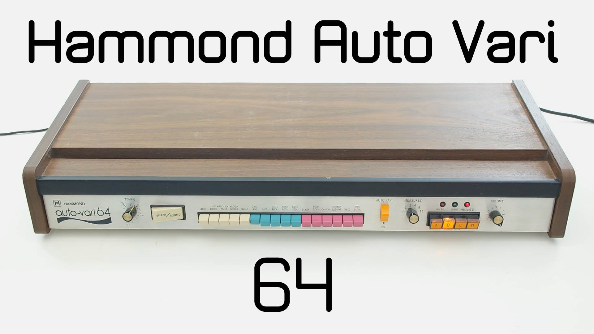 Embedded thumbnail for Auto-Vari 64 Drum Machine > YouTube