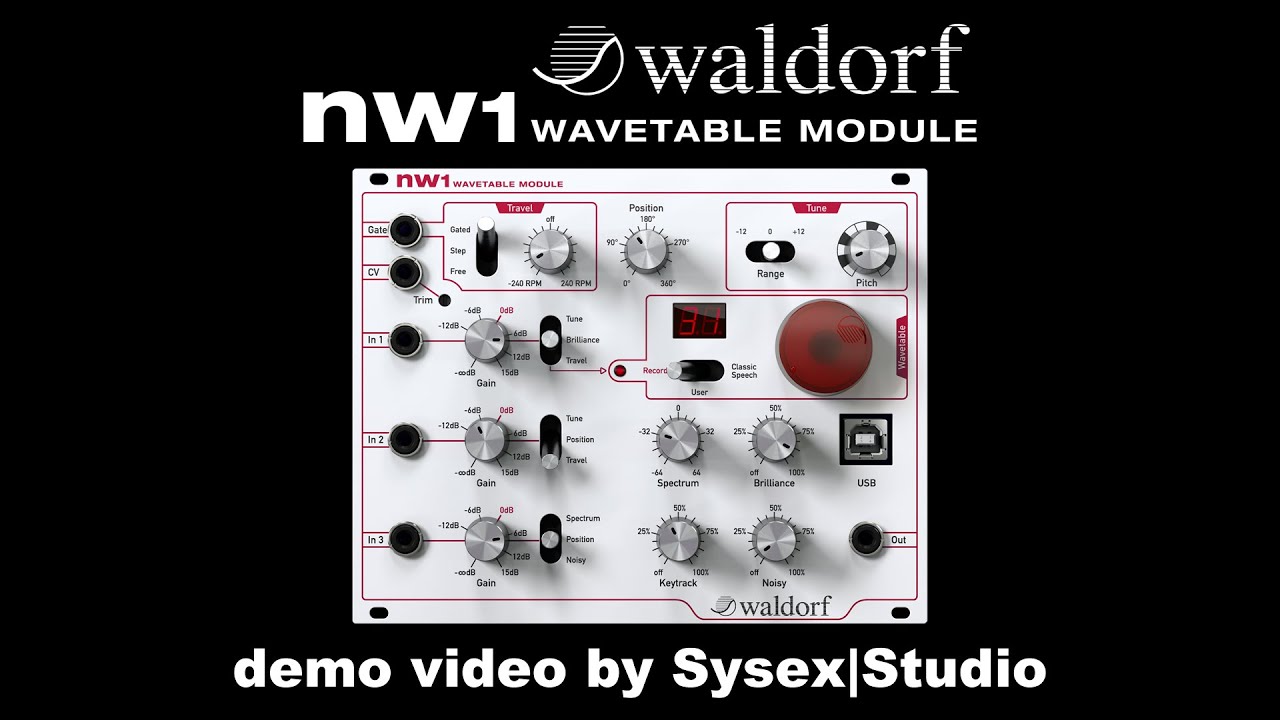 Waldorf NW1 Wavetable Module | Vintage Synth Explorer